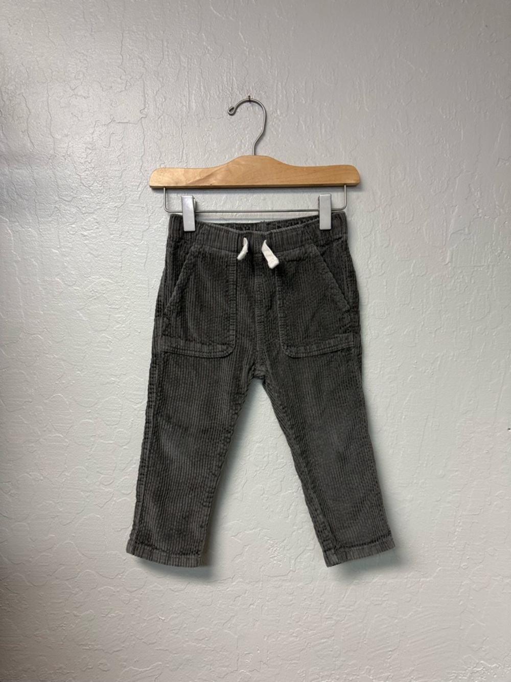 $14 ADD ON Little Co. gray corduroy pants boys 2T ZARA h&m cotton on‎ baby